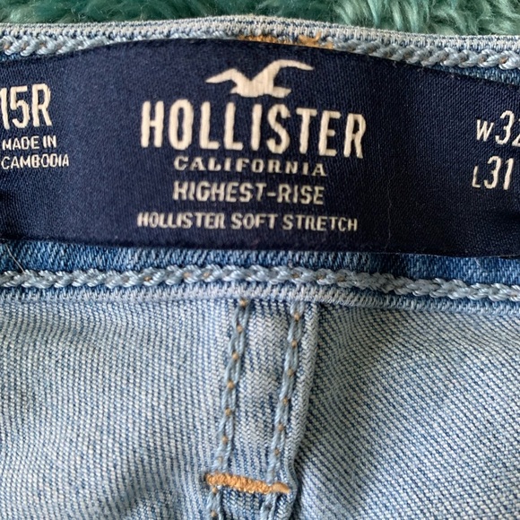 HOLLISTER JEANS HIPPY FLARE LEG Size 31/ 32 - Picture 7 of 8